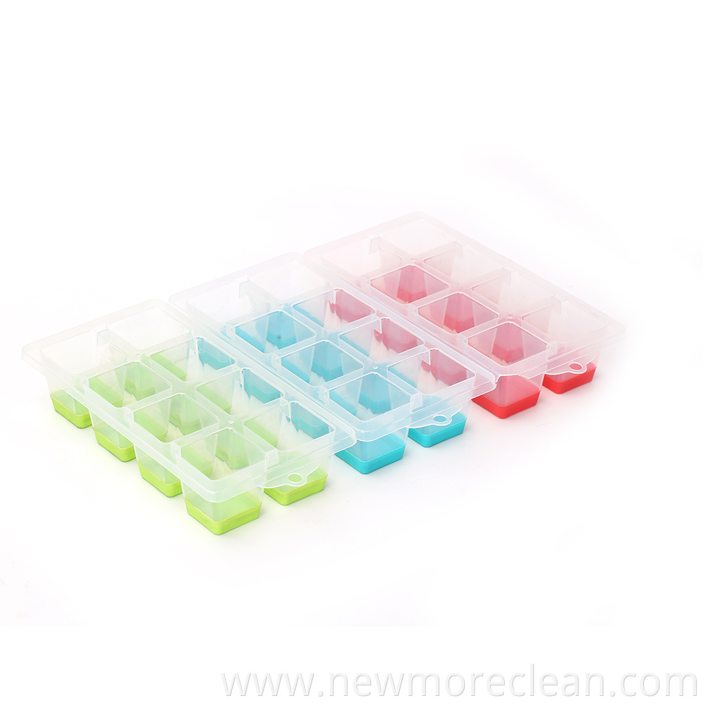 8 Grid Plastic Ice Cube Tray